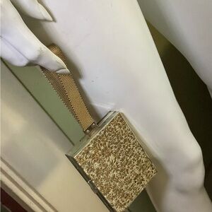 Vintage make-up/ cigarette metal case